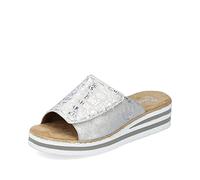 Rieker Pantolette V0290-90 Damen Silber Metallic Gr. 42