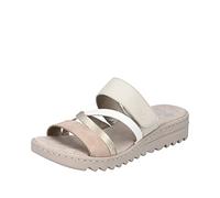 Pantolette RIEKER Gr. 41, rosa (rosa, kombiniert) Damen Schuhe Keilpantoletten zum Schlupfen (15951208-41)
