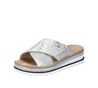 Rieker Damen V7979 Pantolette, Silber, 41 EU