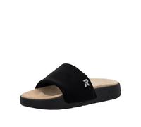 Rieker Damen Pantoletten W3250, Frauen Slipper,Sommerschuhe,sommerclogs,Schlupfschuhe,schluepfschuhe,Slides,Slip-ons,Mules,schwarz (00),40 EU / 6.5 UK
