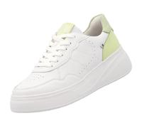 Rieker Damen Plateau Leder Sneaker Weiß Kombi EU 41