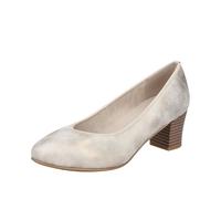 Rieker Damen Pumps mit runder Zehenform und Blockabsatz 44650, Größe:41 EU, Farbe:Gold