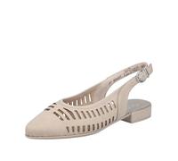 Rieker Damen Pumps Slingback Schnalle Cutouts 43160, Größe:39 EU, Farbe:Beige