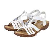 Rieker - Damen Riemchensandale weiss Weiß - Gr. - EU 39