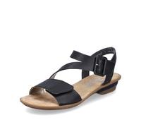Rieker Sandalette, mit Klett 38 schwarz Damen Sandalette Sandaletten Pantoletten 38 schwarz, black