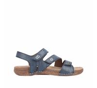 Rieker Damen Riemchensandalen Blau, Damen, Größe: 36, Material: Glattleder/Synthetik