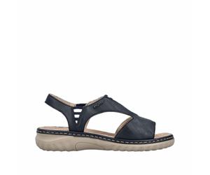 Rieker Damen Riemchensandalen Blau, Damen, Größe: 36, Material: Kunstleder/Textil