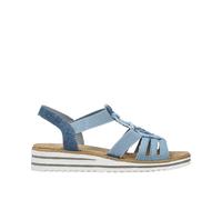 Rieker Damen Riemchensandalen Blau, Damen, Größe: 40, Material: Kunstleder/Synthetik