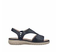 Rieker Damen Riemchensandalen Blau, Marken, Größe: 36, Material: Kunstleder/Textil