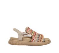 Rieker Damen Riemchensandalen Multicolor, Damen, Größe: 42, Material: Textil
