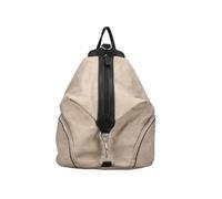 Cityrucksack RIEKER "morelia/ kuka" Gr. B/H/T: 28 cm x 36,5 cm x 16 cm, beige (beige, schwarz) Rucksäcke mit praktischem Reißverschluss-Rückfach (26867938-0)