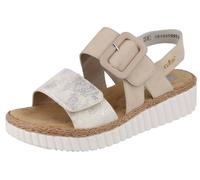 FSK Damen Sandalen beige-gold/perle - Gr. - 37