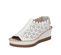 Rieker Damen Sandalette Offwhite - Größe: 39