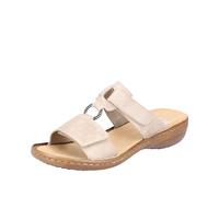 Rieker Damen Pantoletten 60885-62 beige Gr. 39