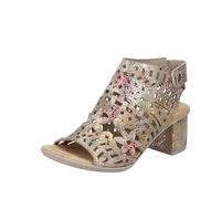 Rieker Damen-Sandalette Beige-Mehrfarbig multicolor36