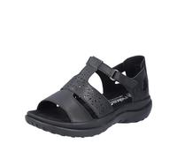 Rieker FSK Damen Sandalen für Damen, schwarz, Gr. 41 EU
