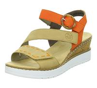 Rieker Damen - Sandalen & Flip Flops V38F1-60 beige Kombi / 60 Gr.40