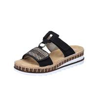 Rieker Damen Pantolette 120 V7947 schwarz-natur Größe 37