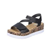 Rieker Damen Sandalen V3964-01 schwarz Gr. 36