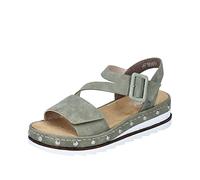 Rieker Damen Sandalen V7964-52 grün Gr. 39