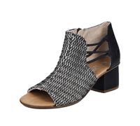 Rieker Damen 64697 Sandalette, Schwarz, 42 EU