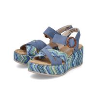 Rieker Damen-Sandalette Indigo-Blau-Mehrfarbig 40