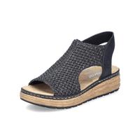 Rieker Damen Pantoletten 62783, Frauen Slipper,Slip-ons,Backless Slipper,Mules,Gartenschuhe,Sommerschuhe,sommerclogs,schwarz (00),38 EU / 5 UK