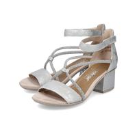 Rieker Damen Sandalen 64654-40 silber Gr. 42
