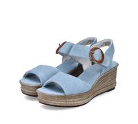 Rieker Damen-Sandalette Vegan Himmel-Blau 43