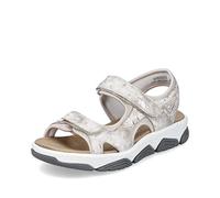 Rieker Damen Sandaletten 69066, Frauen Sandalen,Freizeitschuhe,Sommersandalen,bequem,flach,Sommerschuhe,offene,Schuhe,beige (60),40 EU / 6.5 UK