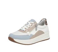 Rieker Damenschuhe Sportliche Schnürer bleu/offwhite/muschel/offwhite/beige bleu/offwhite/muschel - Gr. - 38
