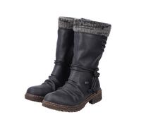 Rieker - Damen Schlupfstiefelette schwarzgefüttert TEX schwarz/anthrazit - Gr. - EU 38