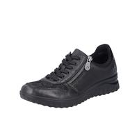 Rieker Damen Schnür-Halbschuh HWK 59001 Comfort Schwarz Größe 40