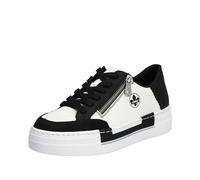 Rieker Damen N4903 Schnürhalbschuhe, Weiß, 38 EU