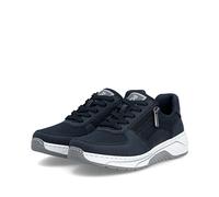 Rieker Damen-Schnürhalbschuh Blau-Weiß-Grau 37