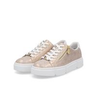 Rieker Damen-Schnürhalbschuh Rosegold-Weiß 39
