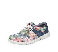 Rieker Damen-Slipper Ozean-Blau-Mehrfarbig multicolor38