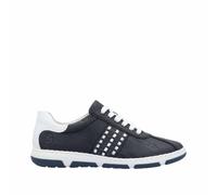Rieker Damen Schnürschuhe Blau, Damen, Größe: 37, Material: Kunstleder/Textil