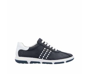 Rieker Damen Schnürschuhe Blau, Damen, Größe: 37, Material: Kunstleder/Textil