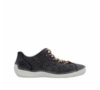 Rieker Damen Schnürschuhe Blau, Damen, Größe: 42, Material: Kunstleder/Textil