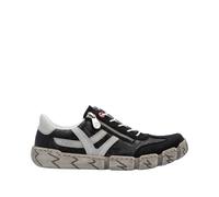 Rieker Damen Schnürschuhe Schwarz, Damen, Größe: 41, Material: Kunstleder/Synthetik