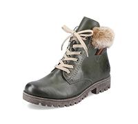 Rieker Damen Schnürstiefel 785M7, Frauen Stiefel,schnürboots,halbstiefel,schnürung,women's,woman,lady,ladies,boots,grün (52),36 EU / 3.5 UK