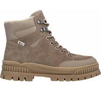 Rieker Damen Schnürstiefel Beige, Damen, Größe: 38, Material: Kunstleder/Textil