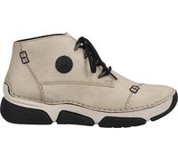 Rieker Damen Schnürstiefel Beige, Damen, Größe: 40, Material: Kunstleder/Textil