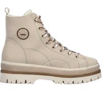 Rieker Damen Schnürstiefel Beige, Damen, Größe: 42, Material: Kunstleder/Textil