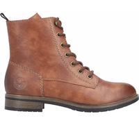 Rieker Damen Schnürstiefel Braun, Damen, Größe: 39, Material: Kunstleder/Textil
