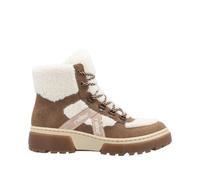 Rieker Damen Schnürstiefeletten X8611, Frauen Stiefeletten, lose Einlage,Winterstiefeletten,warm,gefüttert,Boots,beige Kombi (60),40 EU / 6.5 UK