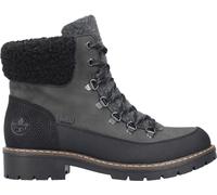 Rieker Damen Schnürstiefel Grau, Damen, Größe: 37, Material: Kunstleder/Textil