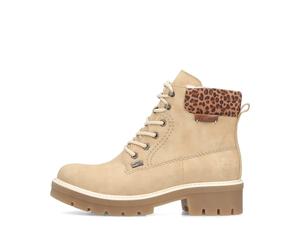 Rieker Damen Schnürstiefel Hellbeige, 39