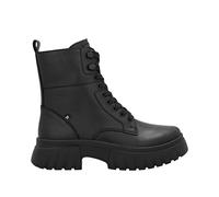 Rieker Damen Schnürstiefel Schwarz, Damen, Größe: 36, Material: Glattleder/Textil